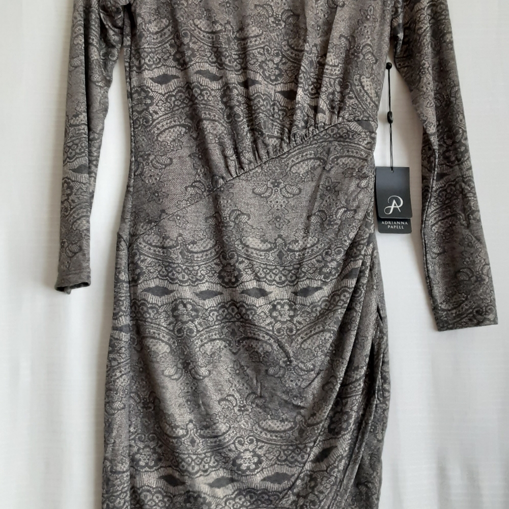 Adrianna papell dress long sleves - Picture 3 of 10
